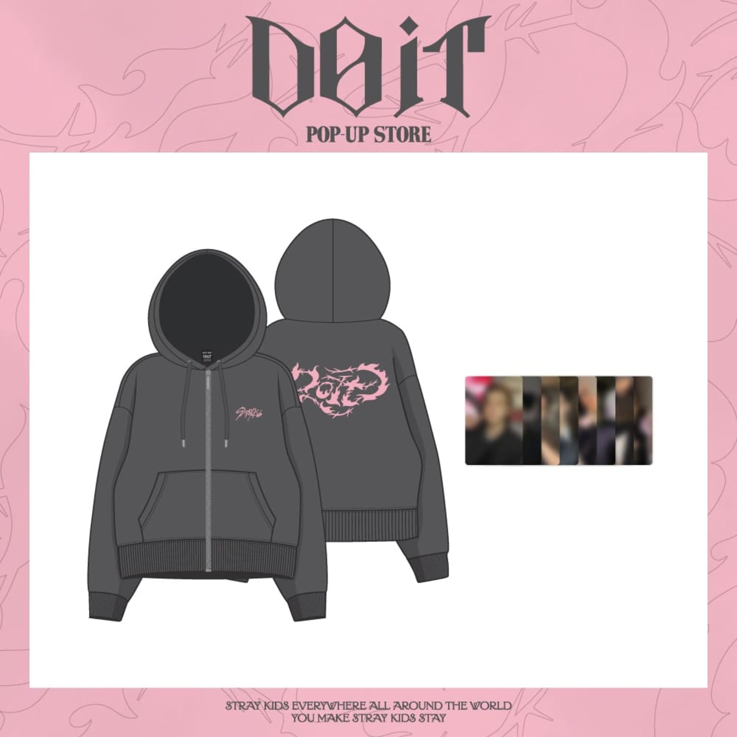 Stray Kids 【do it】ZIP-UP HOODIE Stray Kids - [DO IT] ZIP-UP HOODIE – Munwa
