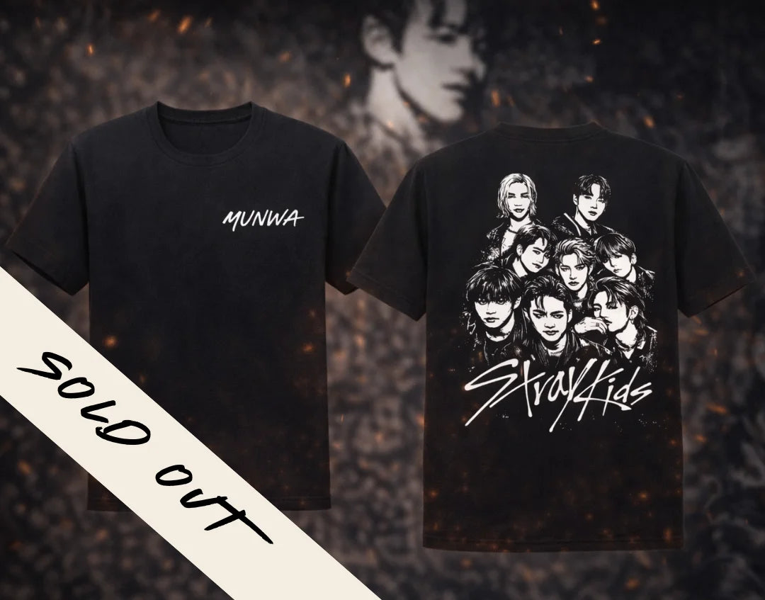 ORGANIC OVERSIZED T-SHIRT SKZ SCREEN PRINTED - LIMITED EDITION