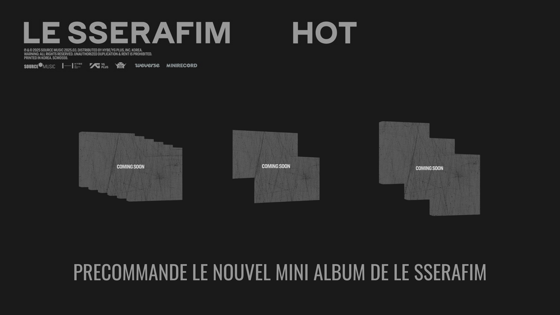 LE SSERAFIM arrive avec un nouvel album "HOT" – Précommandes ouvertes sur Munwa.fr ! 🔥