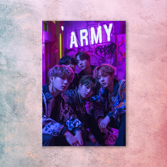 Affiche K-POP, inspirée par BTS Army S11 (EXCLUSIVITÉ MUNWA)