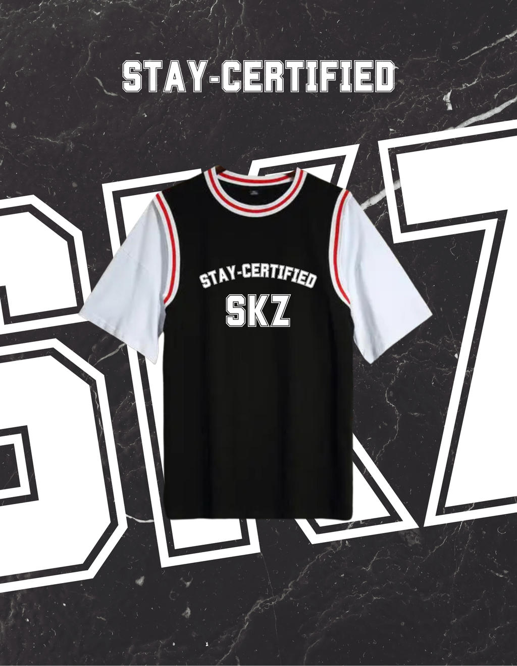 T-shirt STAY-CERTIFIED (BANG CHAN) [EXCLU MUNWA]