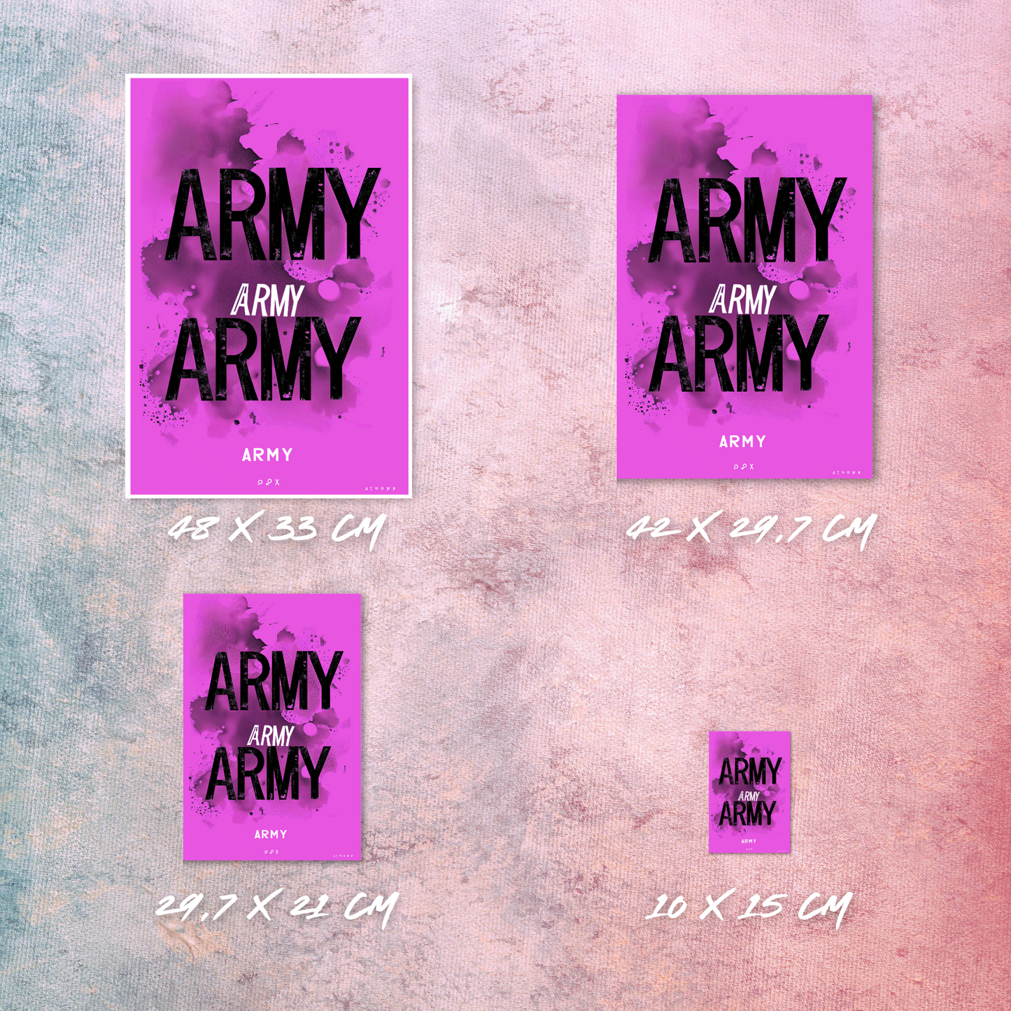 Affiche K-POP, inspirée par BTS Army S7 (EXCLUSIVITÉ MUNWA)