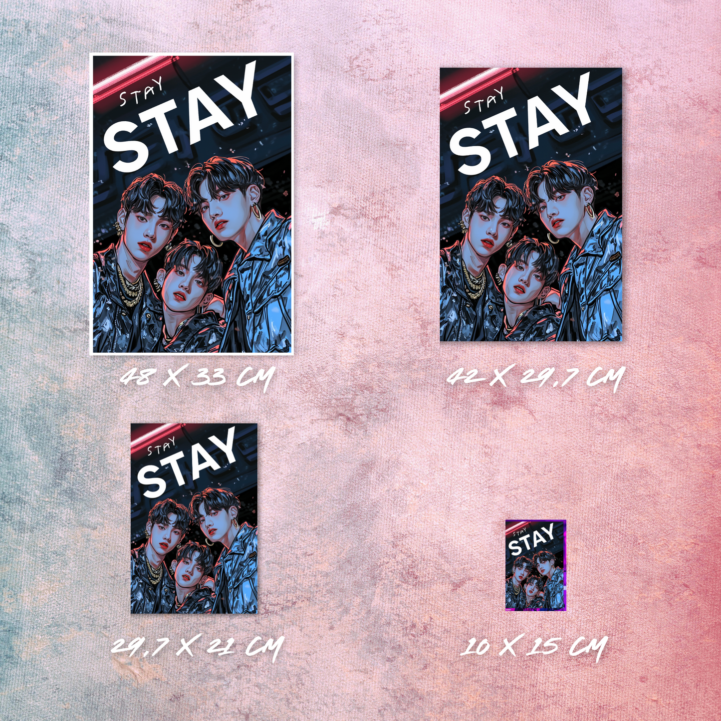 Affiche K-POP, inspirée par Stray Kids Stay S9 (EXCLUSIVITÉ MUNWA)