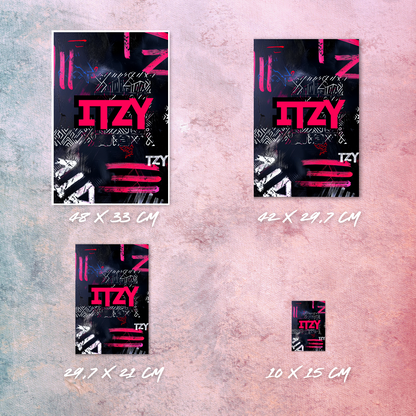 Affiche K-POP, inspirée par ITZY S2 (EXCLUSIVITÉ MUNWA)