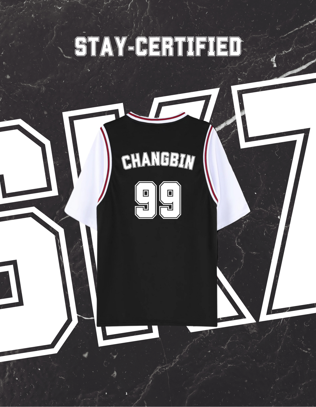 T-shirt STAY-CERTIFIED (CHANGBIN) [EXCLU MUNWA]