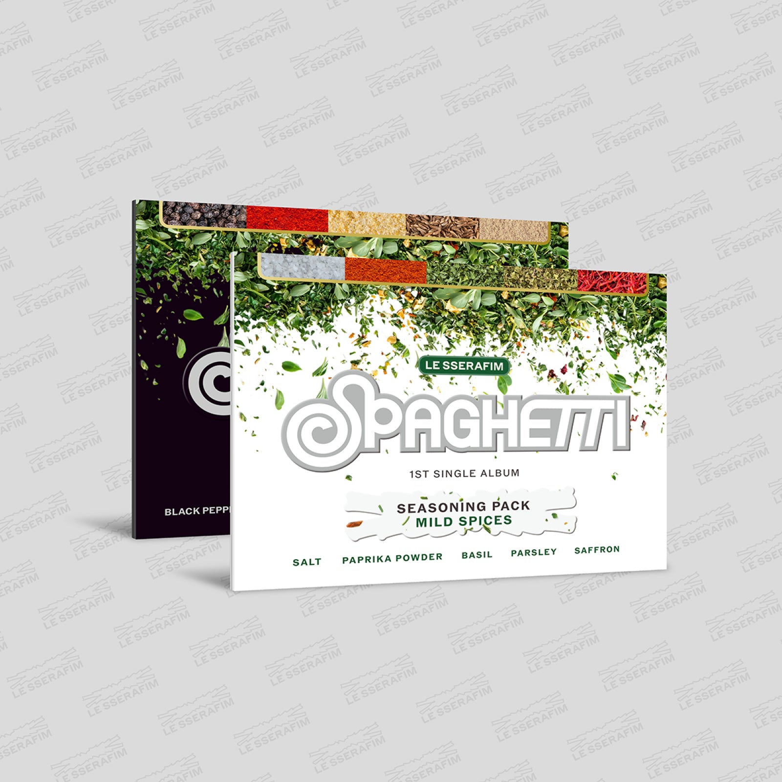 thumbnail image 2 of SPAGHETTI VOL.2 LE SSERAFIM Album SPAGHETTI VOL.2 - Version Pre-Order Benefits Knocking Basil 2 of 14
