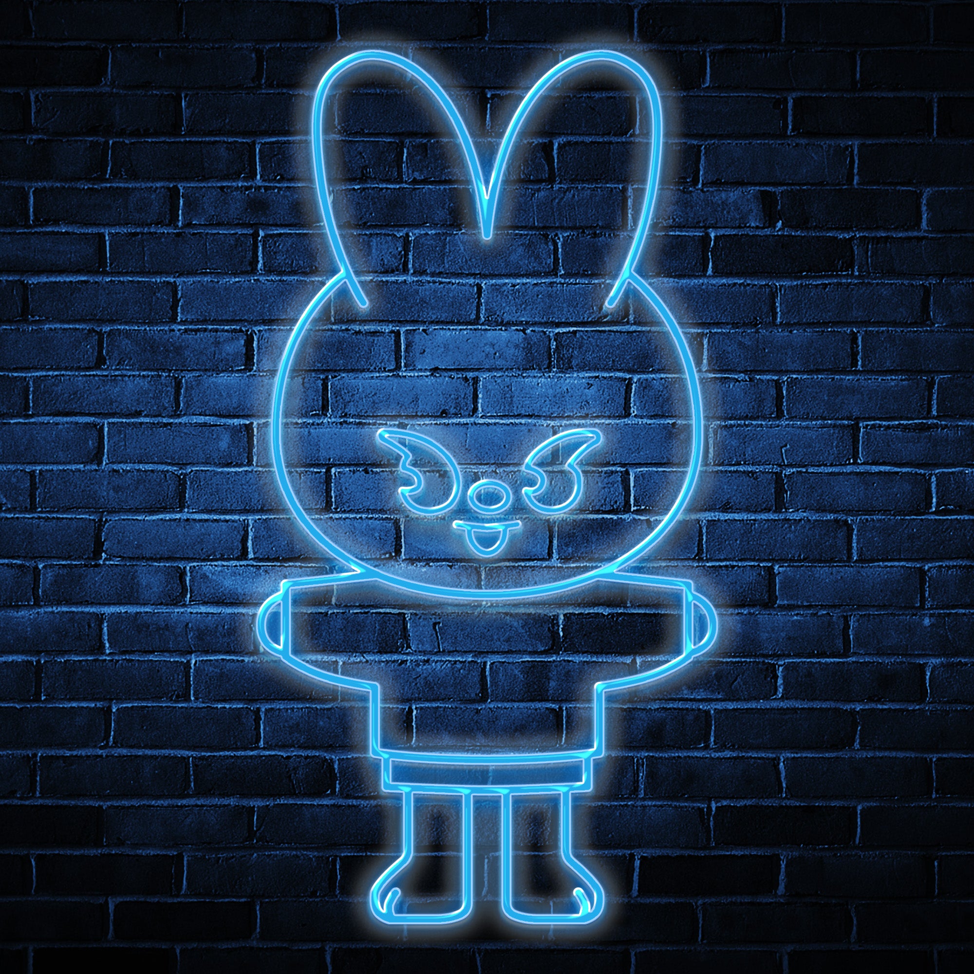 Néon LED Mural inspiré de Leebit le SKZOO de Lee Know de Stray Kids