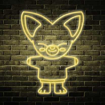 Néon LED Mural inspiré de FoxI.Ny le SKZOO de I.N de Stray Kids