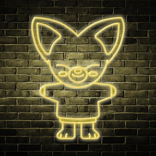 Néon LED Mural inspiré de FoxI.Ny le SKZOO de I.N de Stray Kids