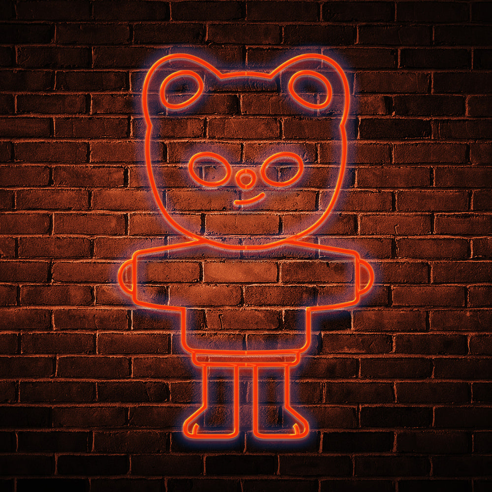 Néon LED Mural - Orange Red Ferret [ÉDITION LIMITÉE]