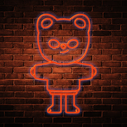 Néon LED Mural inspiré de Jiniret le SKZOO de Hyunjin de Stray Kids