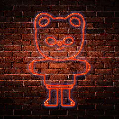 Néon LED Mural - Orange Red Ferret [ÉDITION LIMITÉE]