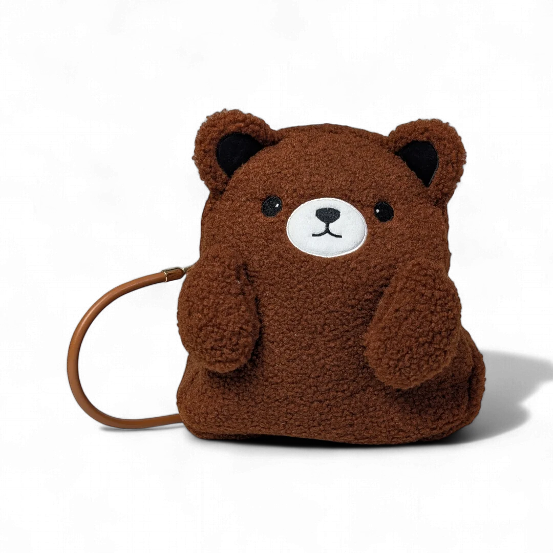 Borsa a mano in peluche