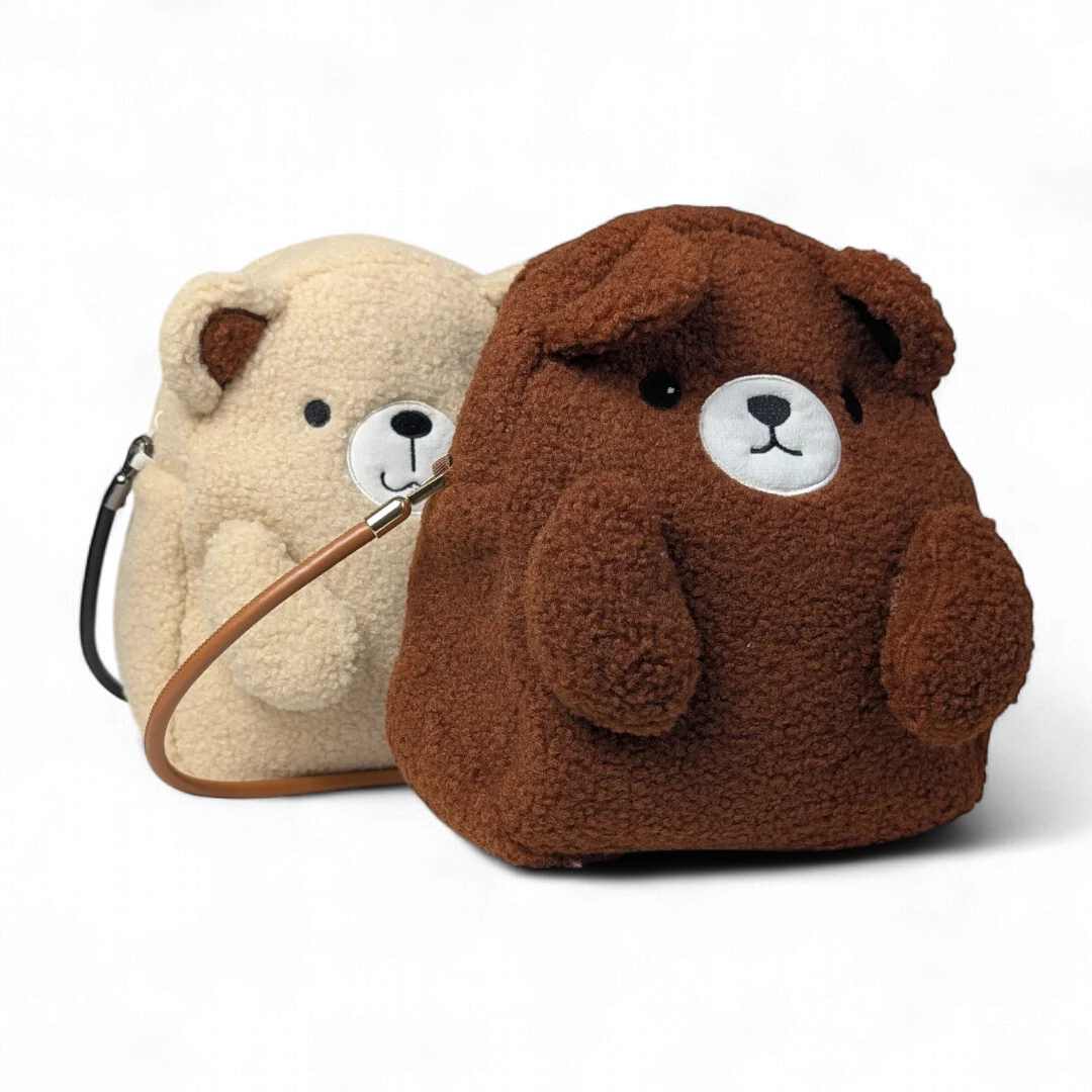 Borsa a mano in peluche