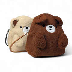 Borsa a mano in peluche