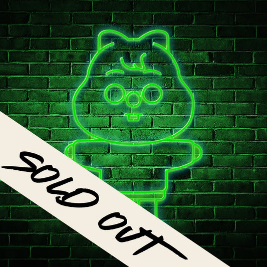 Néon LED Mural - Green Quokka [ÉDITION LIMITÉE]