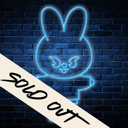 Néon LED Mural - Ice Blue Bunny [ÉDITION LIMITÉE]