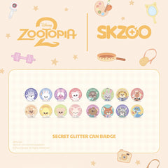 [SKZOO X ZOOTOPIA2] SECRET GLITTER CAN BADGE