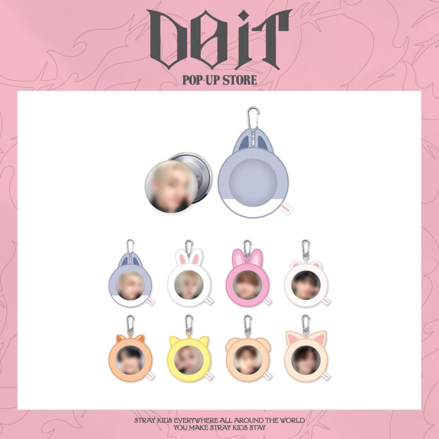 Stray Kids - [DO IT] SOFT FACE BADGE & SKZOO COVER SET