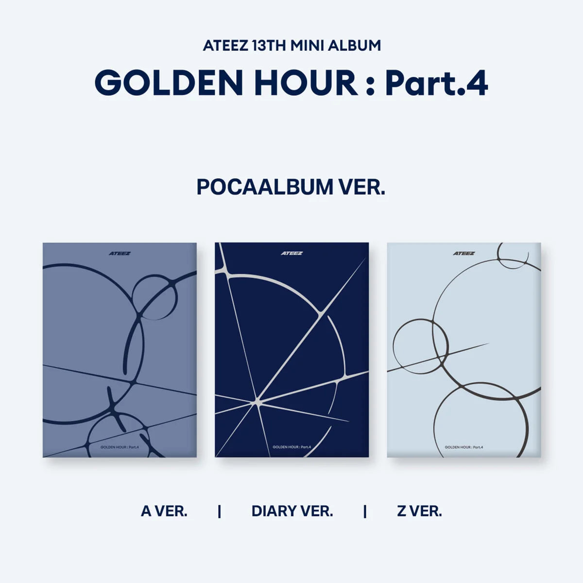 ATEEZ – 13th Mini Album GOLDEN HOUR : Part.4 (POCA ALBUM VER.)