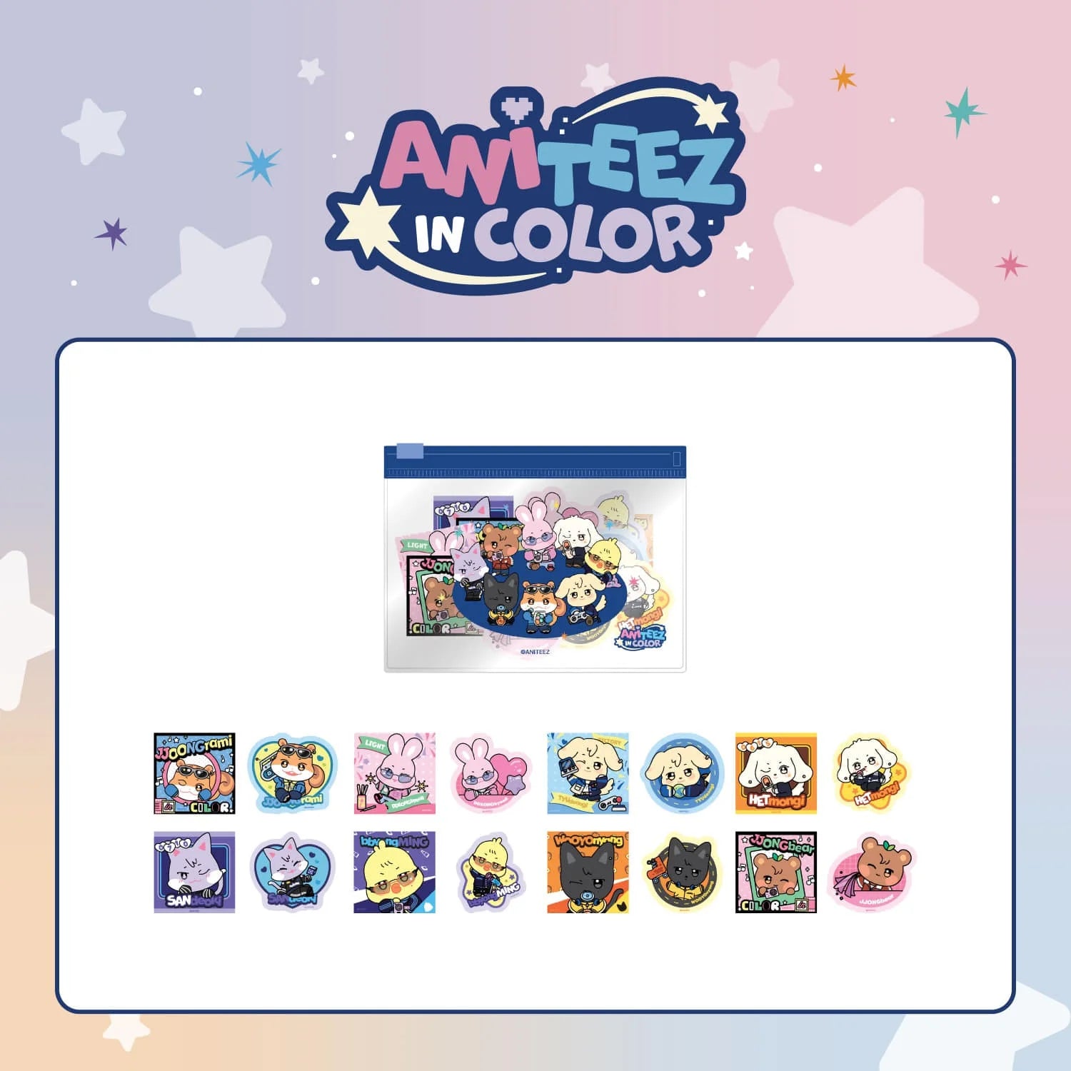 ANITEEZ IN COLOR - Flake Sticker Set – Munwa