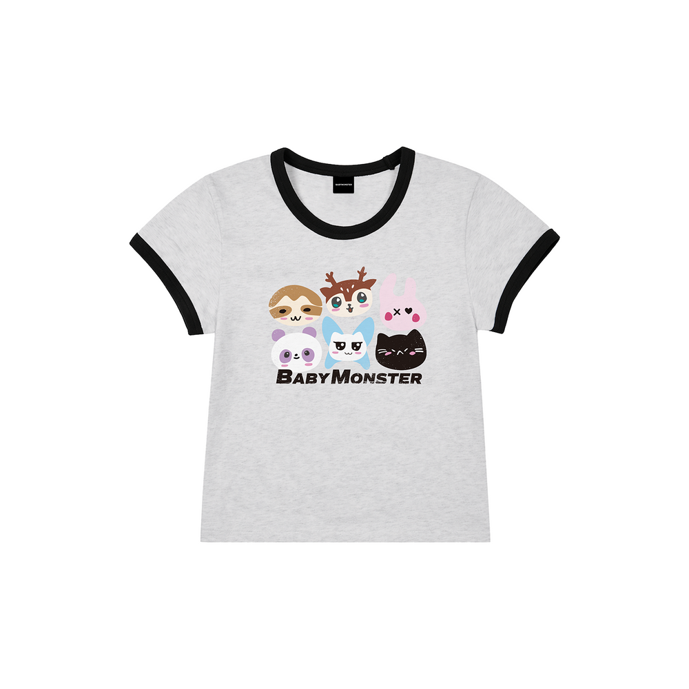 [CHOOMTOUR] BABYMONSTER - CHARACTER RINGER T-SHIRT