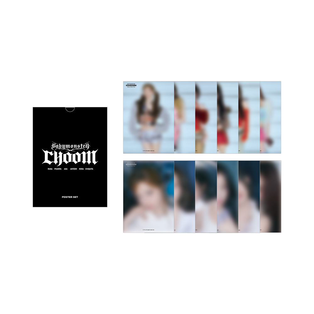 [CHOOMTOUR] BABYMONSTER - POSTER SET (RANDOM)