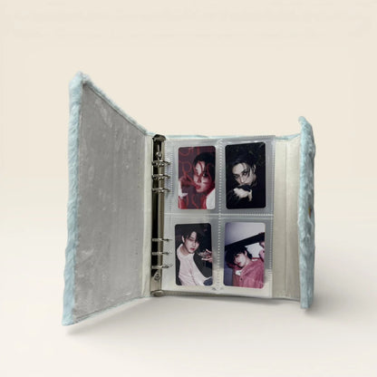 Classeur Photocard K-Pop Bleu Fluffy – Sweet Love