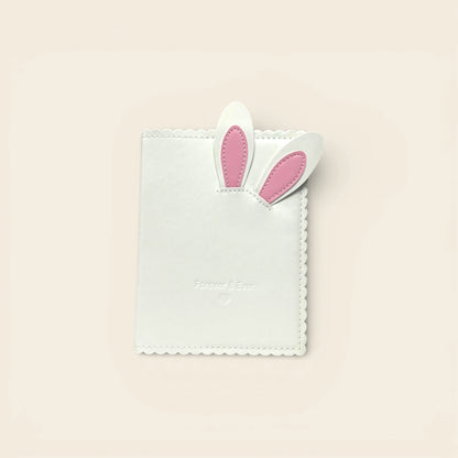 Classeur Photocard K-Pop Blanc - Oreilles lapin Roses