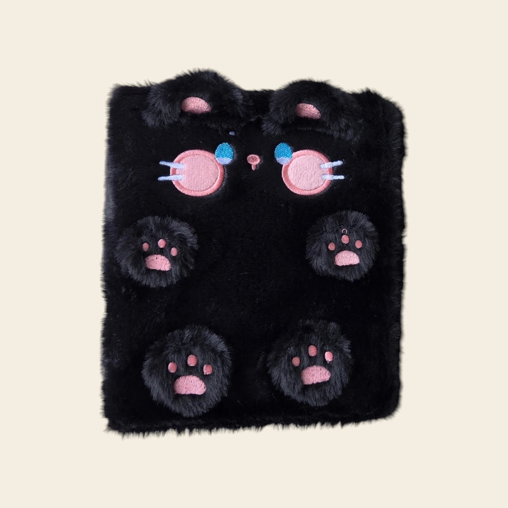 Classeur Photocard K-Pop Noir Fluffy - Chat