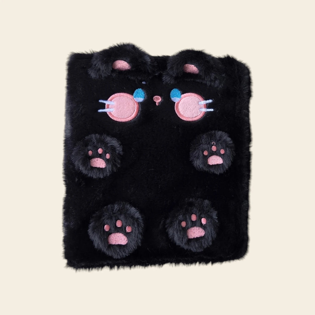Classeur Photocard K-Pop Noir Fluffy - Chat