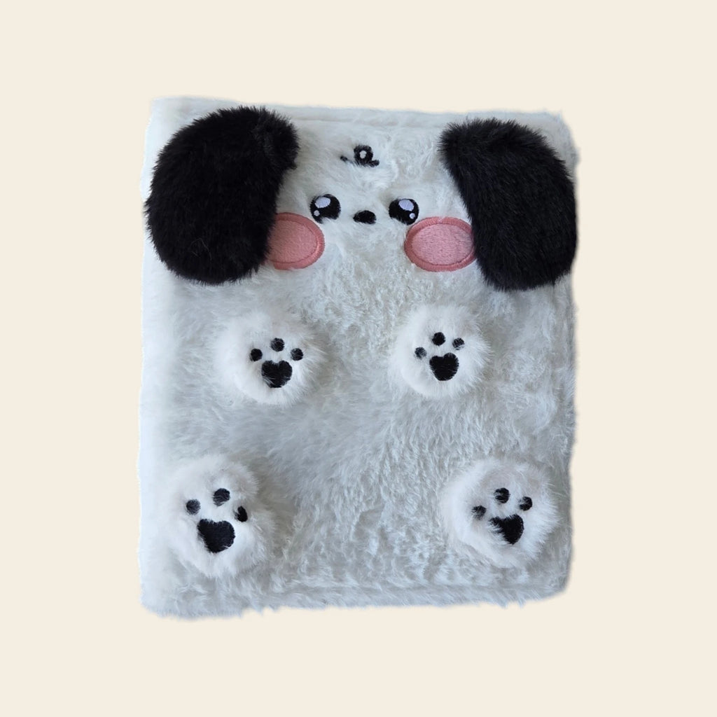 Classeur Photocard K-Pop Blanc Fluffy - Chien