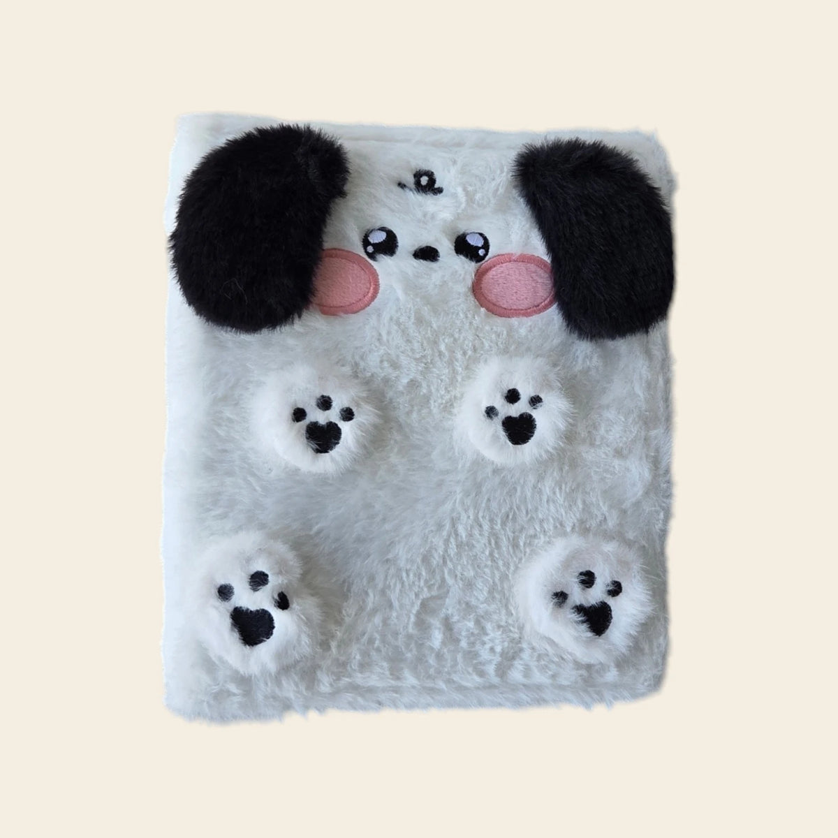Classeur Photocard K-Pop Blanc Fluffy - Chien