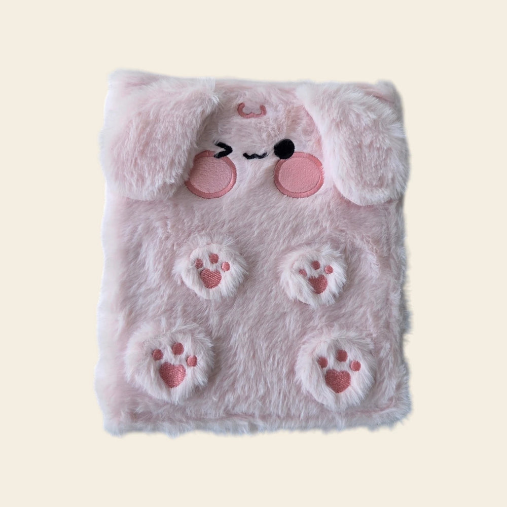 Classeur Photocard K-Pop Rose Fluffy - Lapin
