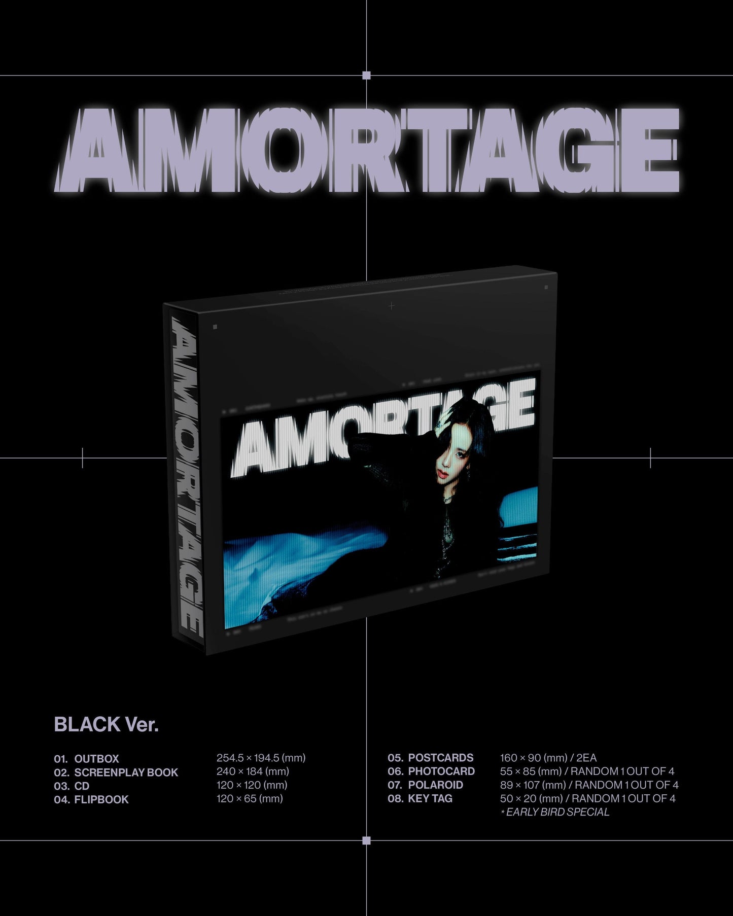 JISOO - AMORTAGE PURPLE & BLACK