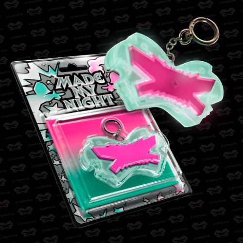 LE SSERAFIM – 2nd Single Album [Made My Night] (Glow Clicker Keychain) (Pink ver.)