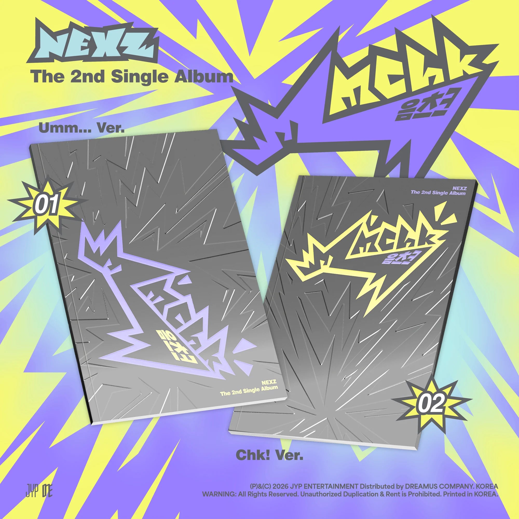 NEXZ – The 2nd Single Album [Mmchk] (Umm…ver. / Chk! ver.)