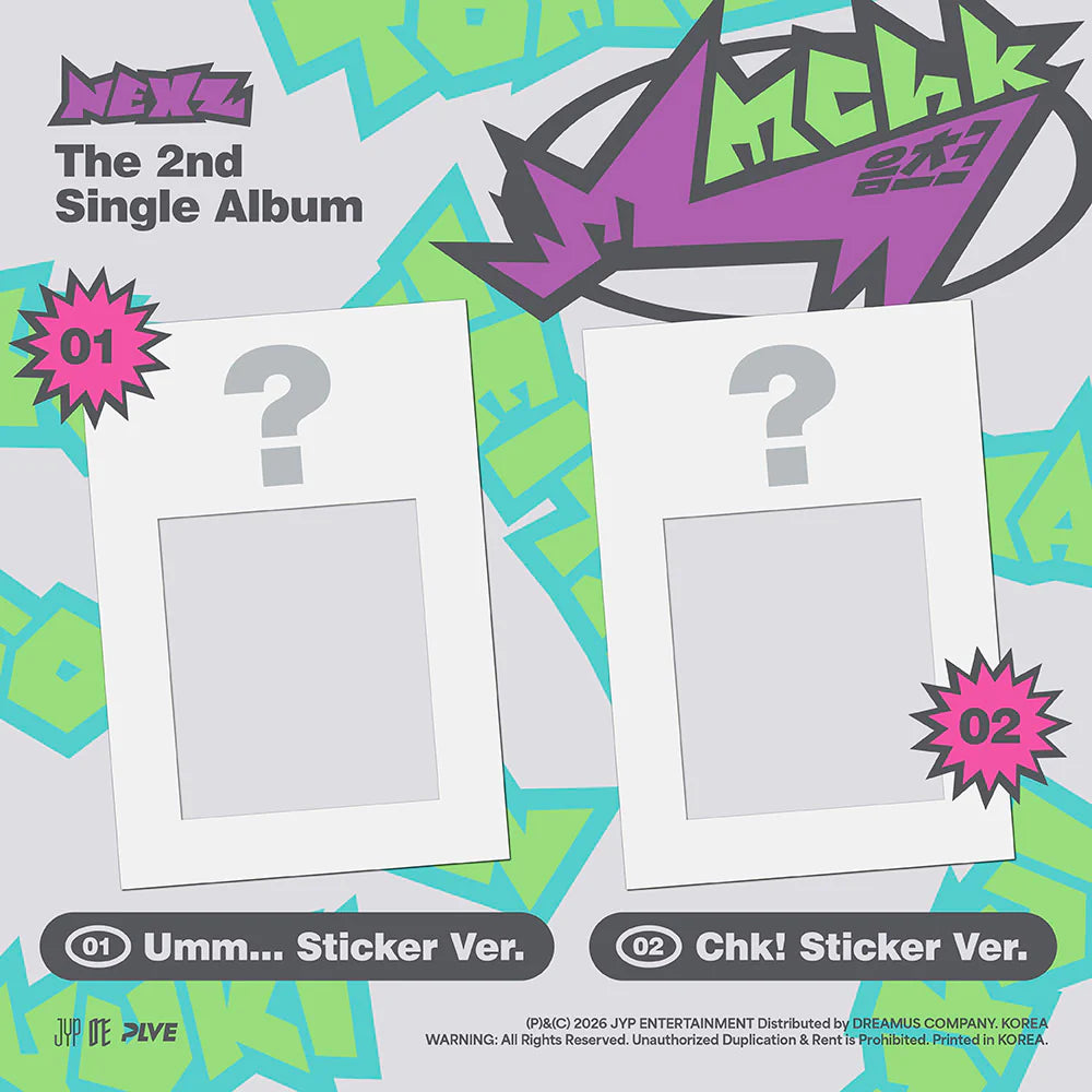 NEXZ – The 2nd Single Album [Mmchk] (Umm…Sticker ver. / Chk! Sticker ver.)