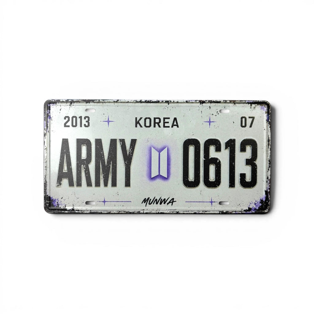 Plaque d'immatriculation ARMY