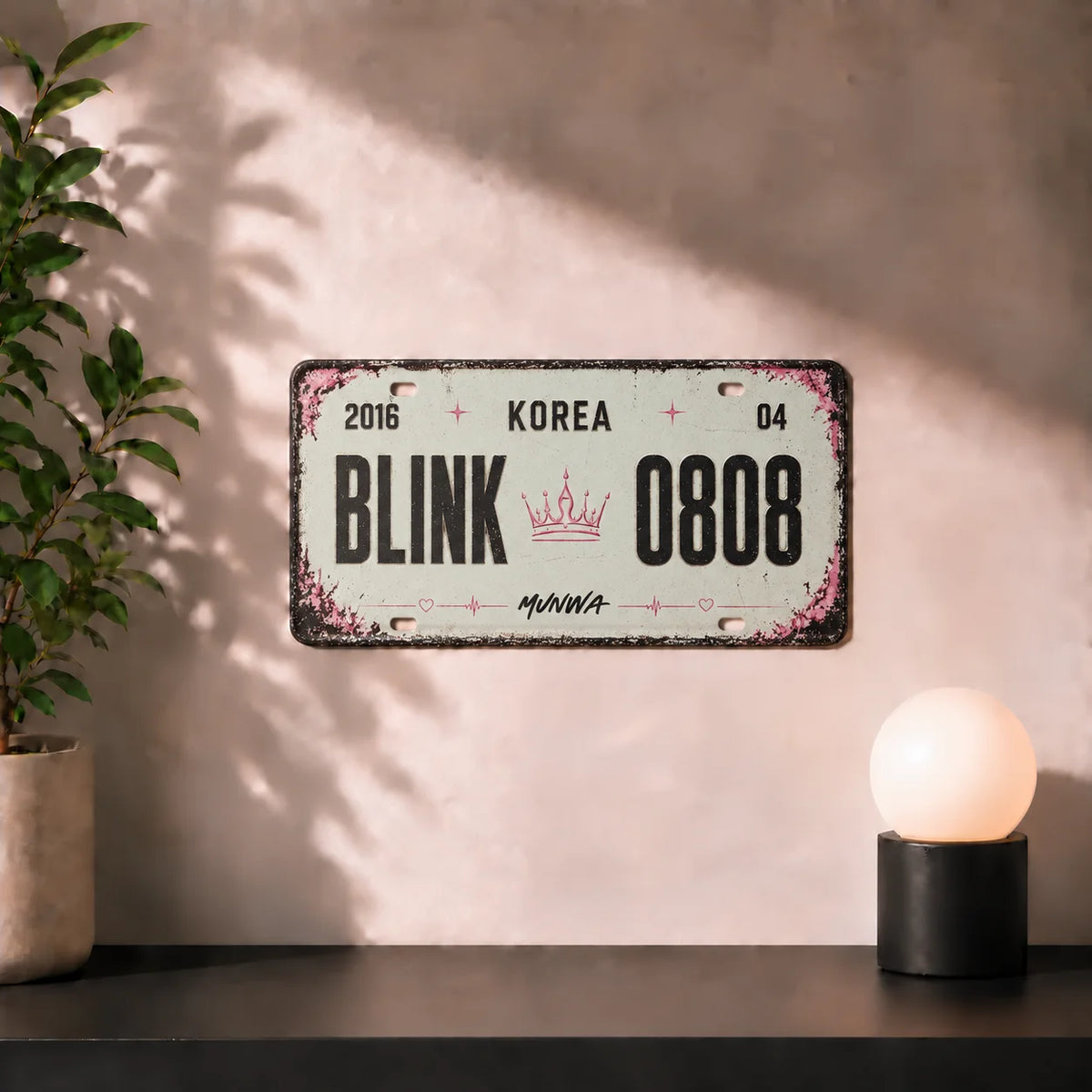 Plaque d'immatriculation BLINK