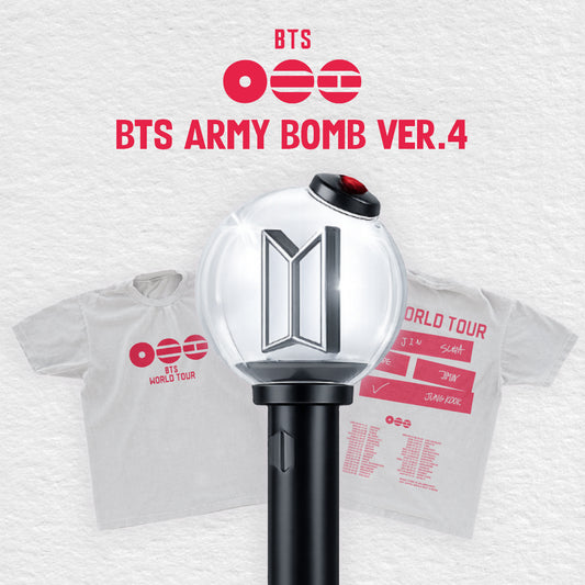 PACK - BTS OFFICIAL LIGHT STICK VER.4 + T-SHIRT [BIENTÔT DISPONIBLES]