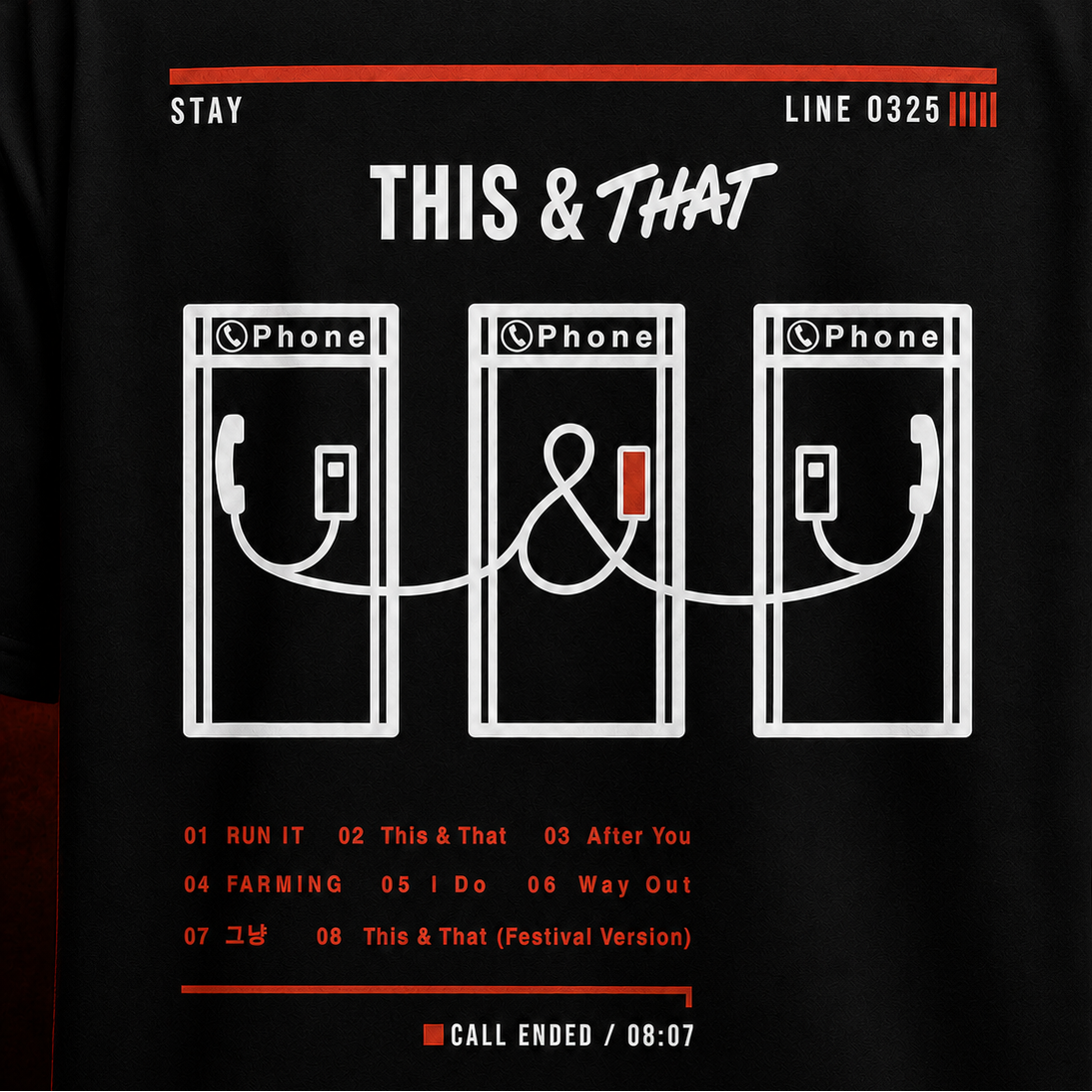 T-SHIRT SKZ - THAT Ver. (Phone Booth) [Edition Limitée]