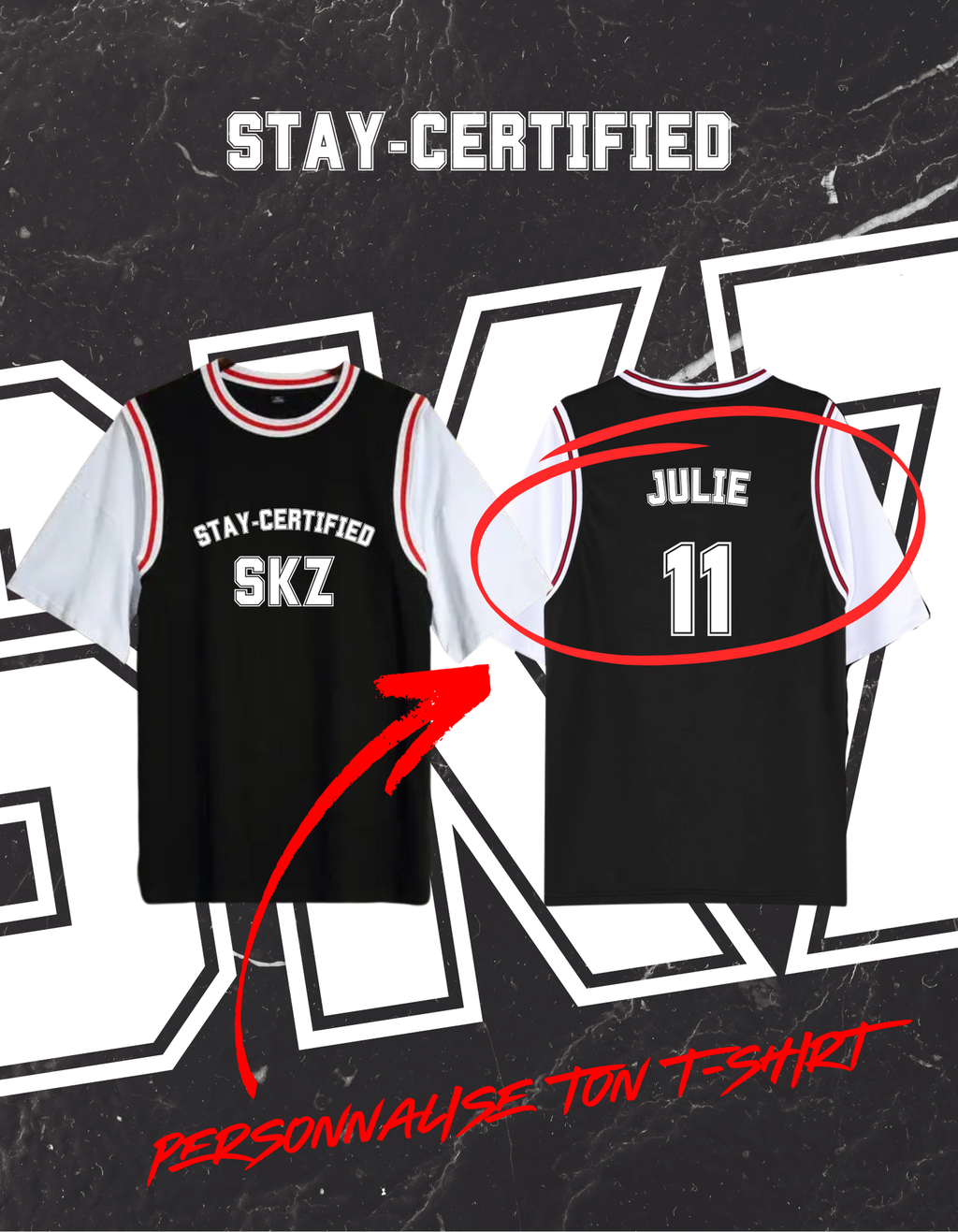 T-shirt STAY-CERTIFIED (CUSTOM) [EXCLU MUNWA]