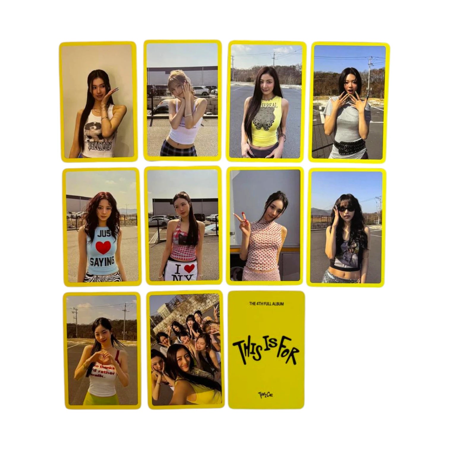 Photocard POB - Twice The 4th Full Album "This is for" (Jaune)