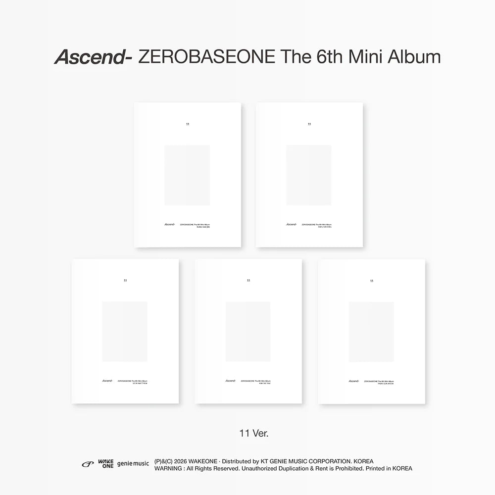 ZEROBASEONE – The 6th Mini Album [Ascend-] (11 Ver.)